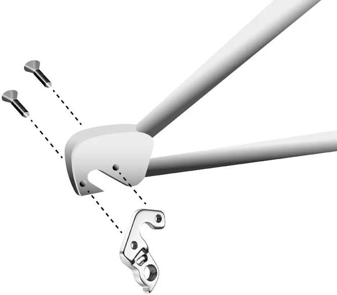 UNION schaltauge dropout gh-163 incl. screws