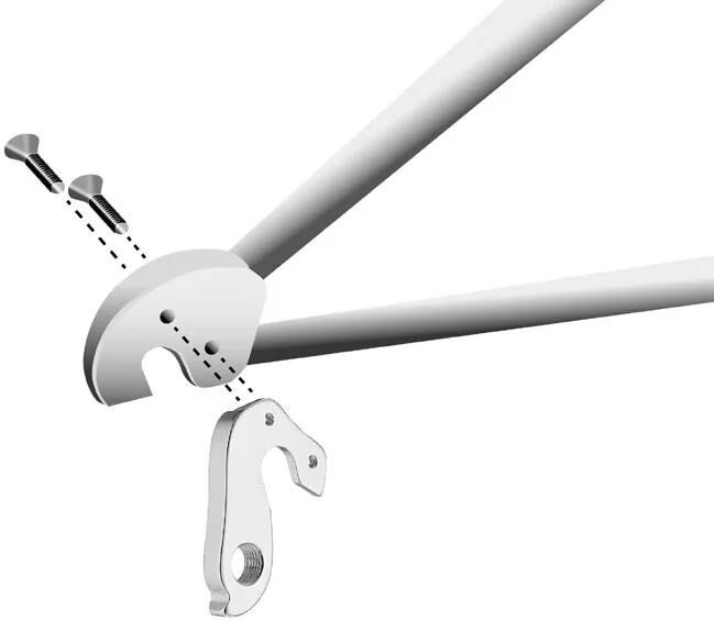 UNION schaltauge dropout gh-166 incl. screws