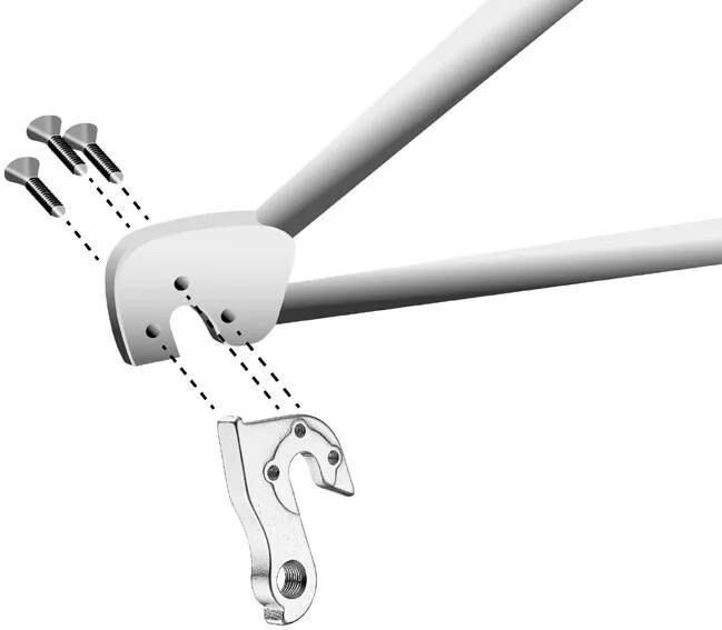 UNION schaltauge dropout gh-168 incl. screws