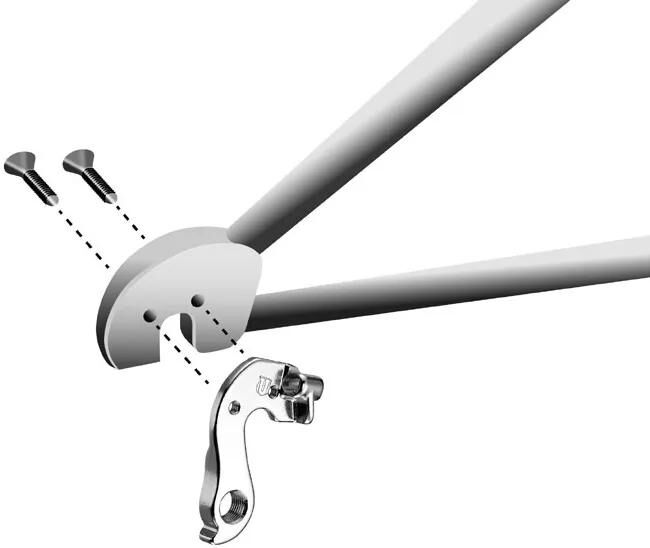 UNION schaltauge dropout hg-201 incl. screws