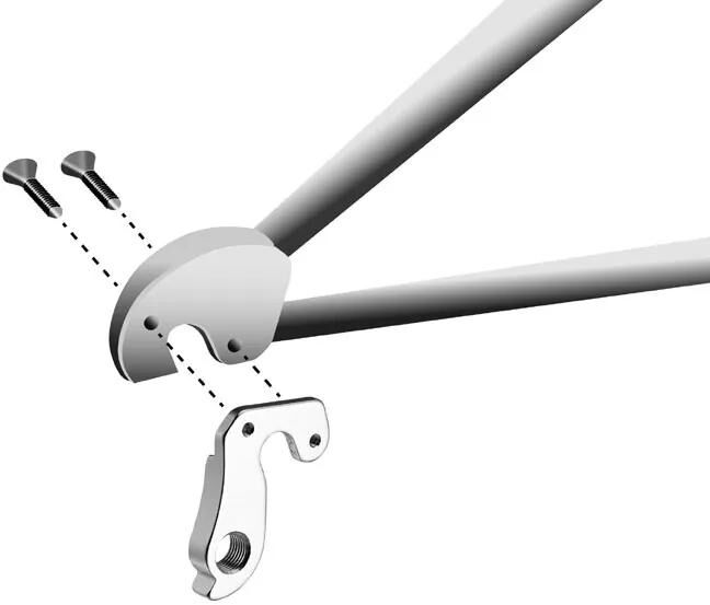 UNION schaltauge dropout hg-203 incl. screws
