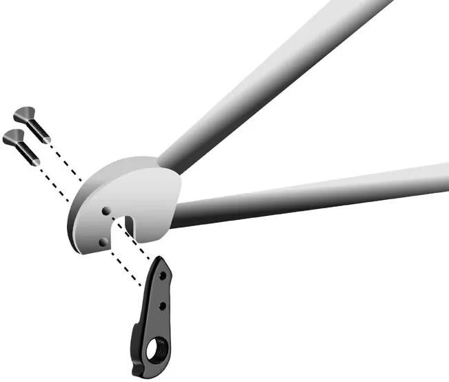 UNION schaltauge dropout hg-207 incl. screws