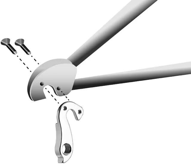 UNION schaltauge dropout hg-211 incl. screws
