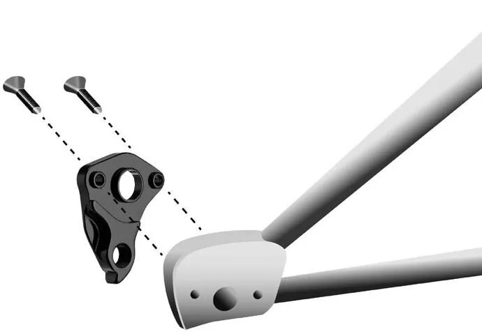 UNION schaltauge dropout hg-223 incl. screws