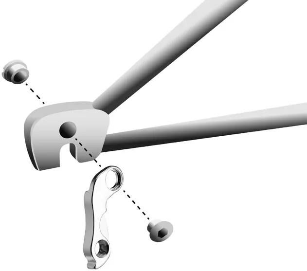 UNION schaltauge dropout hg-228 incl. screws