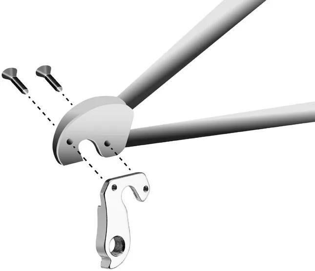 UNION schaltauge dropout hg-230 incl. screws