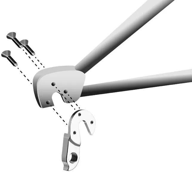 UNION schaltauge dropout hg-231 incl. screws