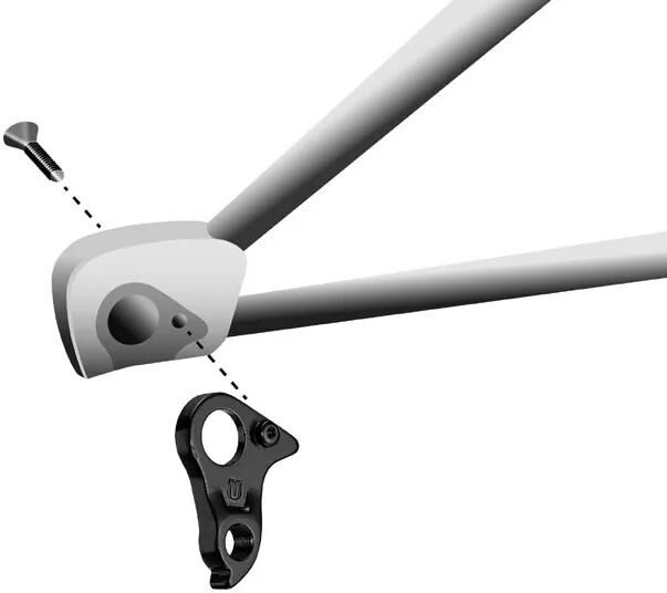 UNION schaltauge dropout hg-232 incl. screws