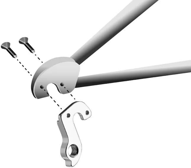 UNION schaltauge dropout hg-238 incl. screws