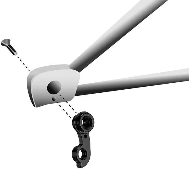 UNION schaltauge dropout hg-242 incl. screws