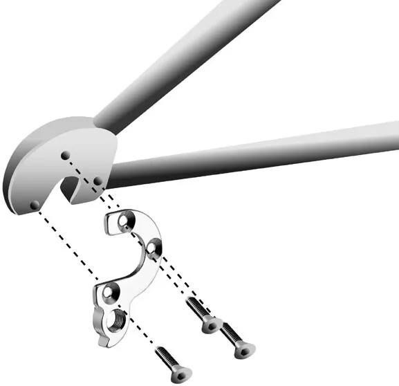 UNION schaltauge dropout hg-253 incl. screws