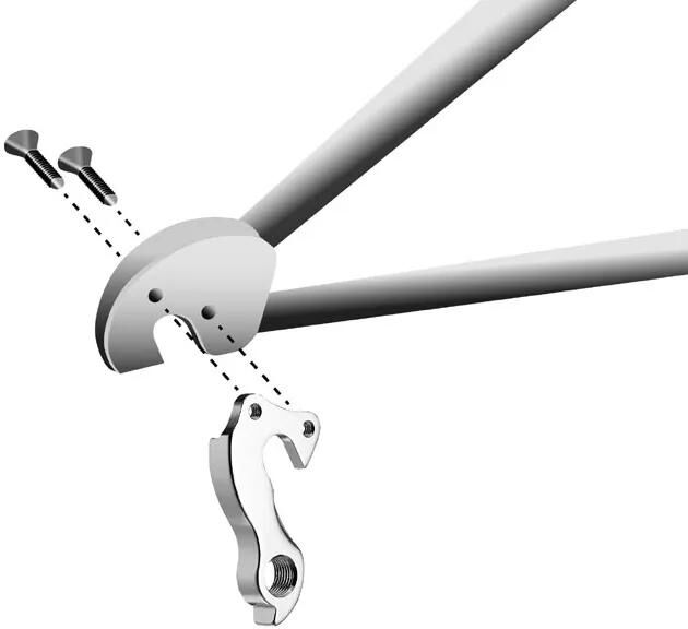 UNION schaltauge dropout hg-254 incl. screws