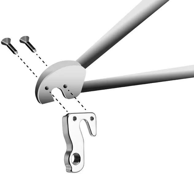 UNION schaltauge dropout hg-256 incl. screws