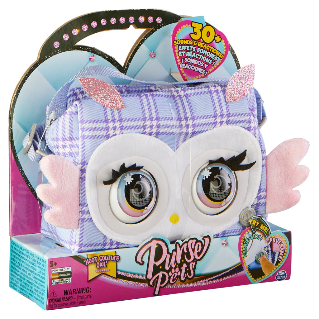 Purse Pets hoot couture owl + geluid
