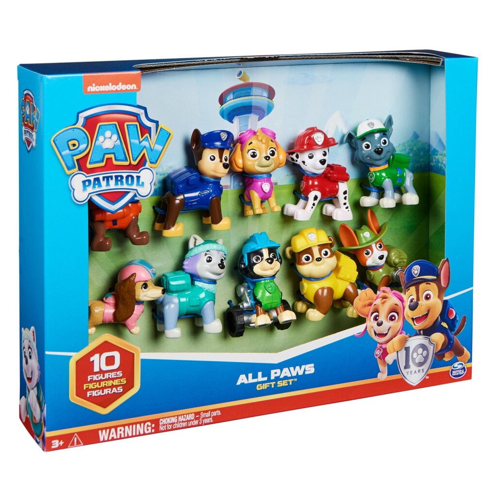 Paw Patrol gift set 10 figuren