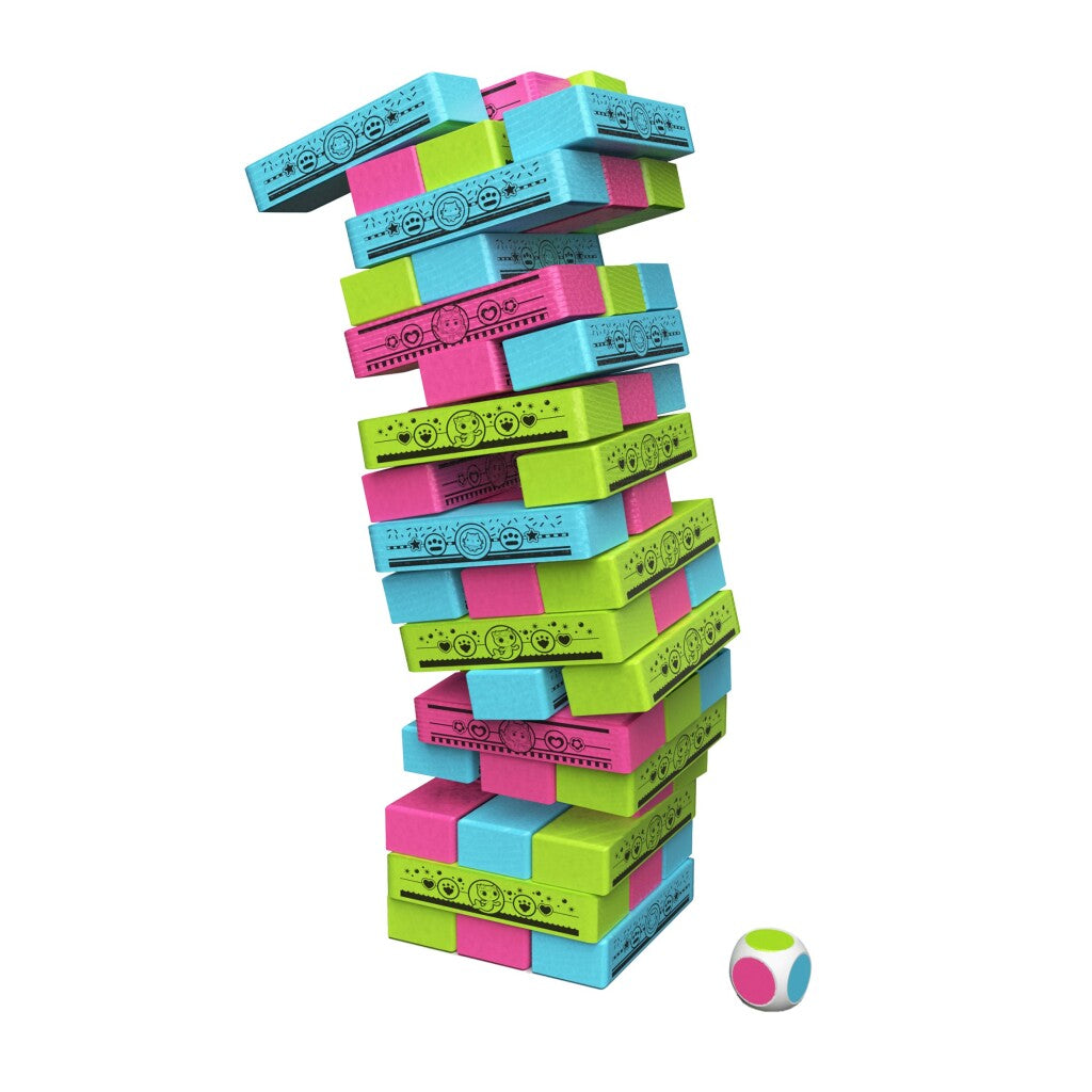 Spin Master Gabby #039;s dollhouse jumbling tower blokkentoren spel met 48 houten blokjes