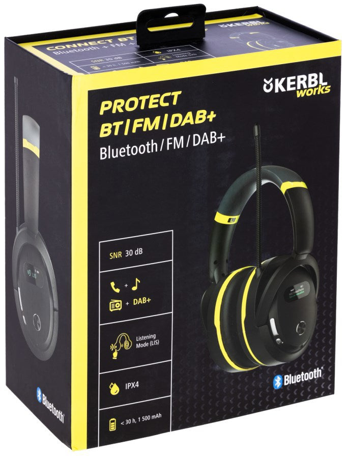 Kerbl Producten gehoorkap works protect met dabplus radio en bluetooth