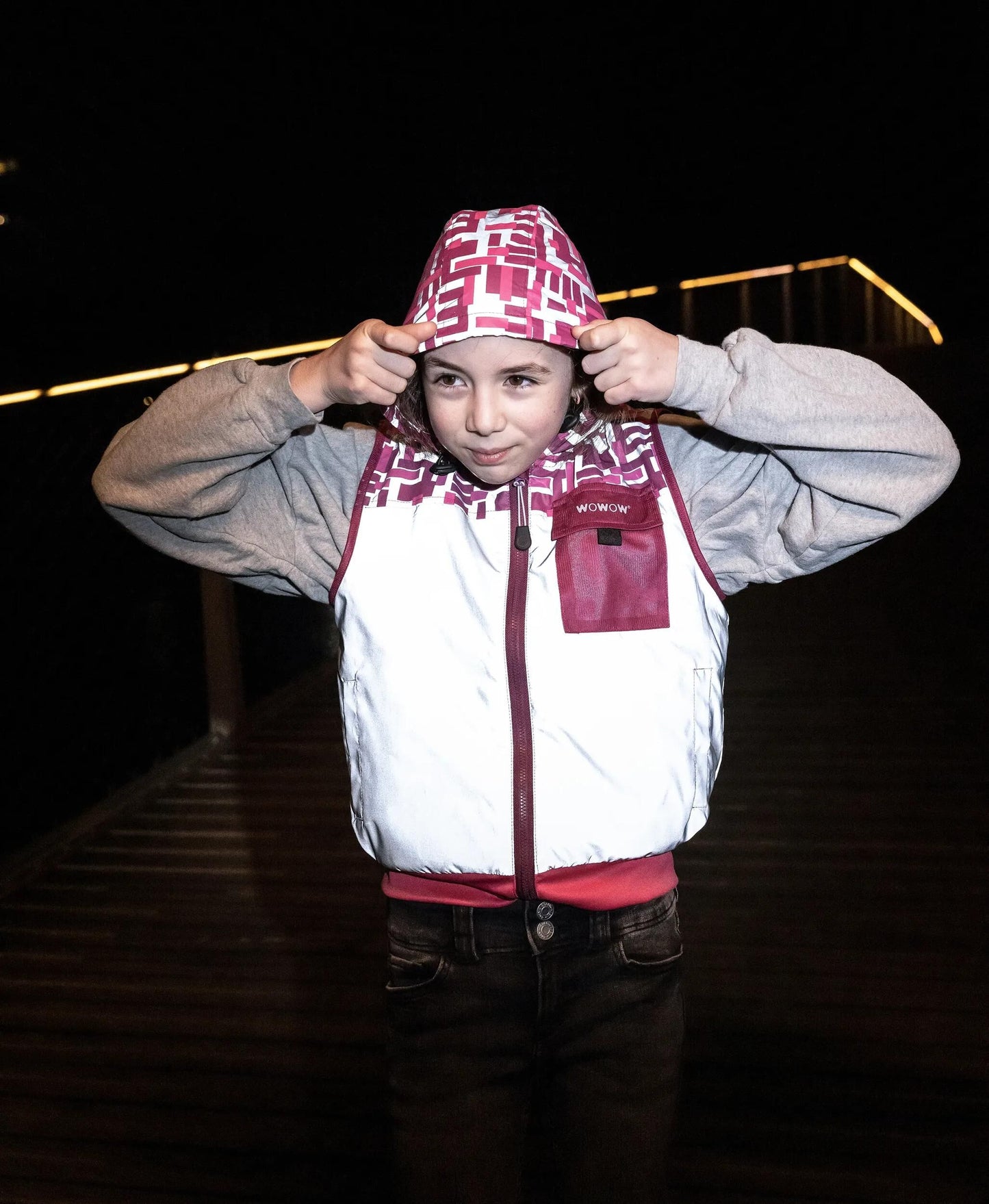 WOWOW weste yoho jacket pink fr reflective children yoho pink gr.m