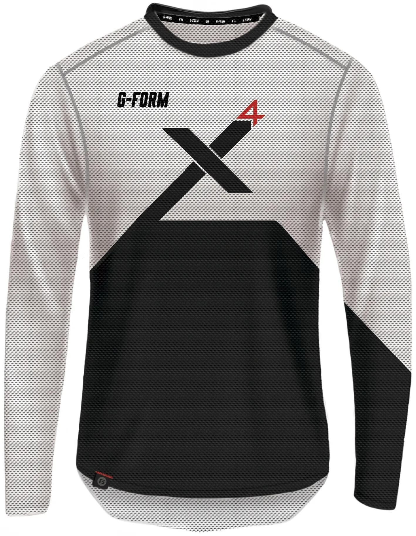 G-FORM langarmshirt pro-x4 longarm shirt pro x-4 size xl white bl.
