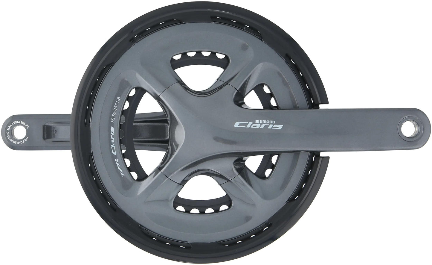 SHIMANO kettenradgarnitur claris fc-r 2000 cranks.shim.clar.fcr2000 34 50t.170mm ht2 8sp +