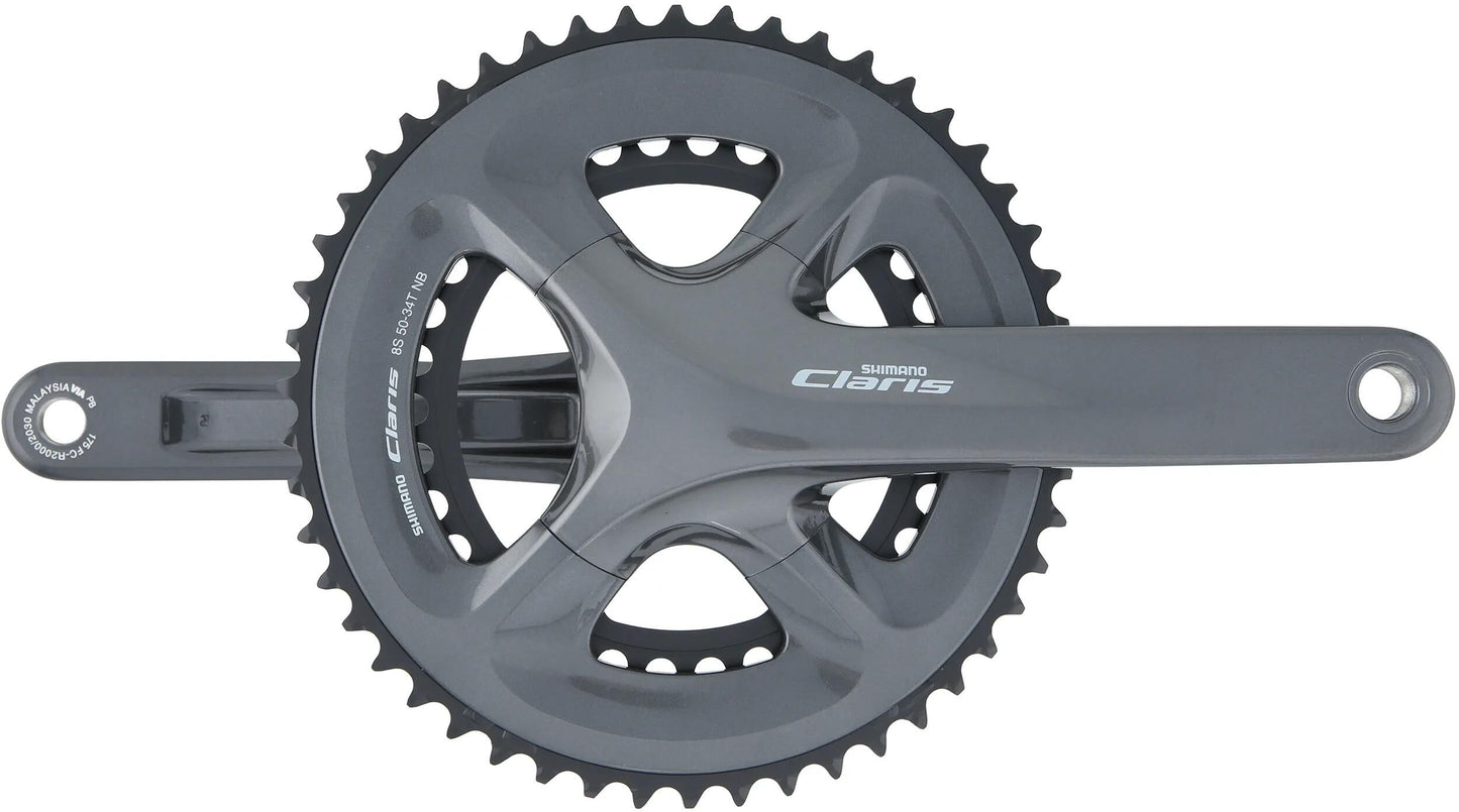 SHIMANO kettenradgarnitur claris fc-r 2000 cranks.shim.clar.fcr2000 34 50t.175mm ht2 8sp-