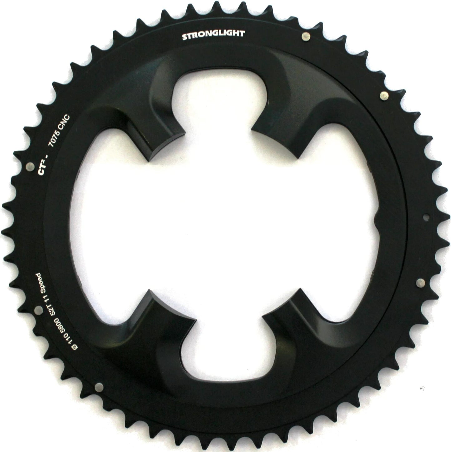 STRONGLIGHT kettenblatt chain ring strongl. 52t outer alu black