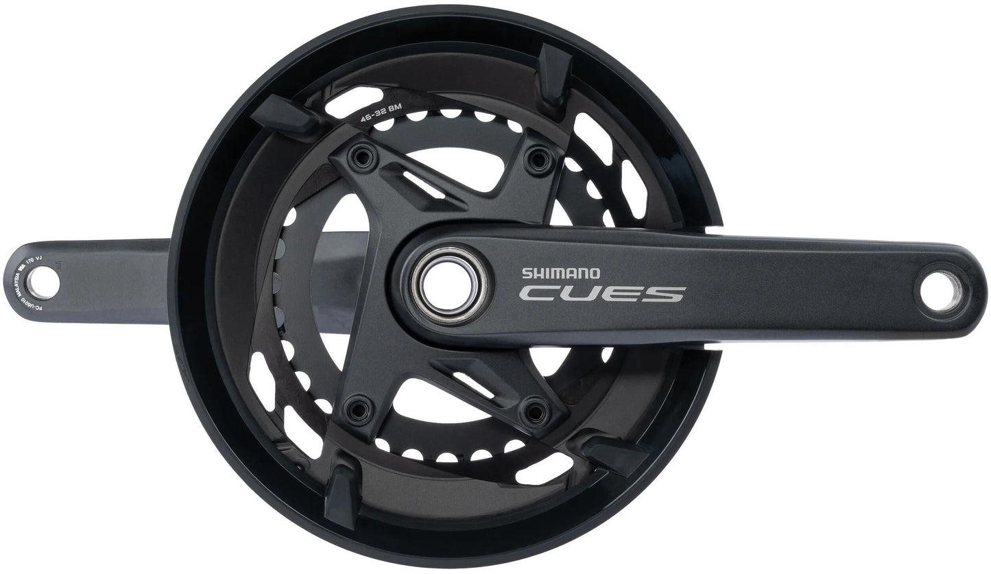 SHIMANO kettenradgarnitur cues fc-u6010-2 crankset shim.cues fc-u6010-2 170mm with cgr