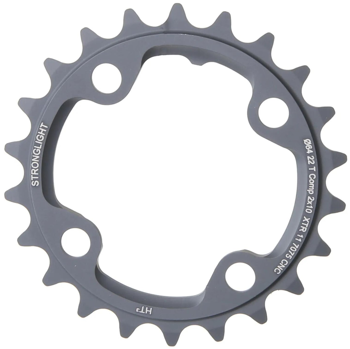 STRONGLIGHT kettenblatt ht3 chain ring strongl. ht3 22t inner alu black