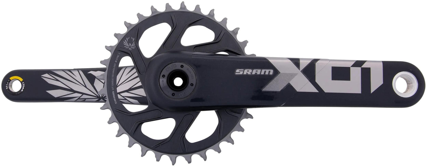 SRAM kettenradgarnitur x01 eagle crankset x01 eagle 32t boost 175mm lunar po.