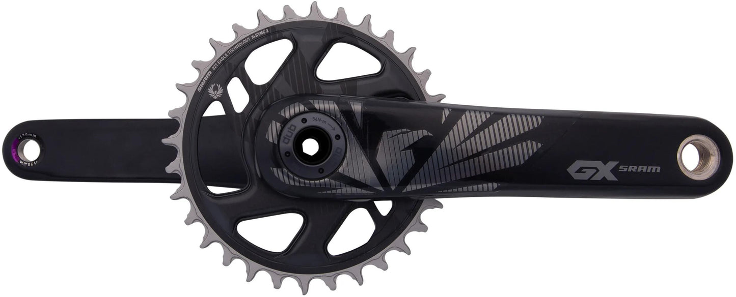 SRAM kettenradgarnitur gx eagle carbon crankset gx eagle carbon 32t boost 170mm