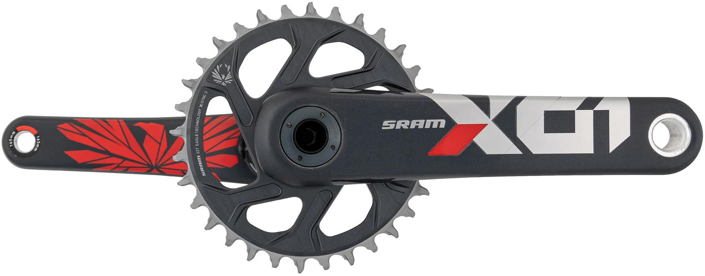 SRAM kettenradgarnitur x01 eagle crankset x01 eagle 32t super boost+ 165mm