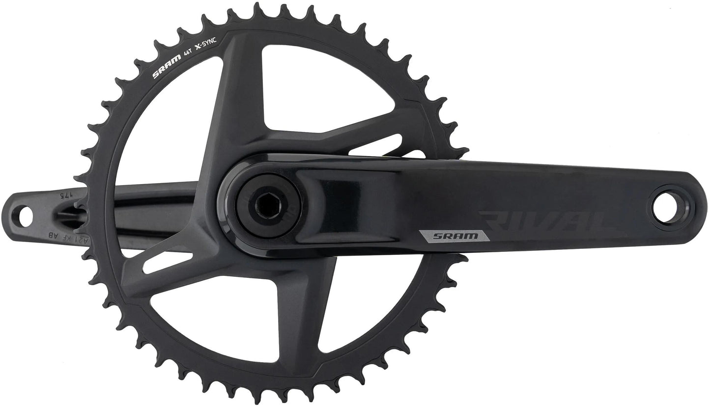 SRAM kettenradgarnitur rival 1 axs crankset pow.meter rival 1 axs 46t 175mm