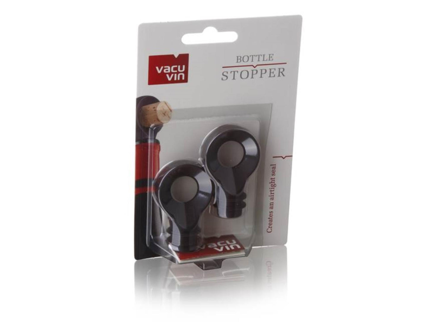 Vacu Vin flessenstop set van 2