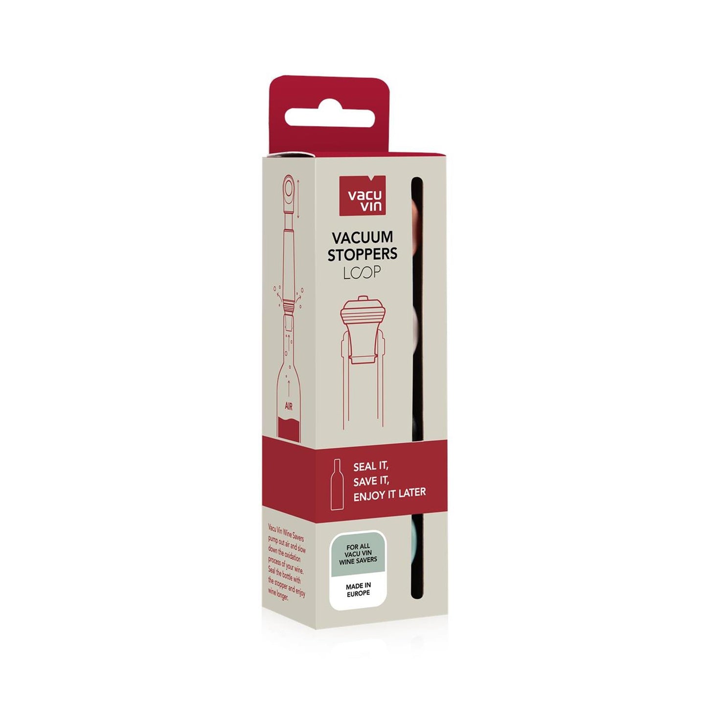 Vacuvin Vacu vin wine stoppers colored loop