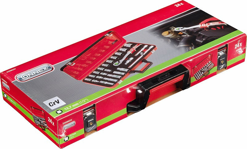 Connex Producten dopsleutelset profi 12 24 delig