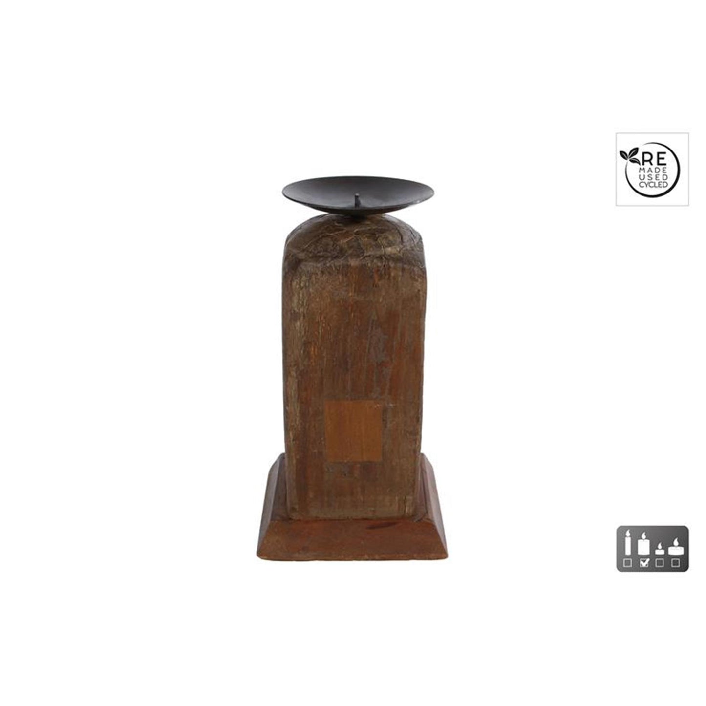 CosyDecor Kandelaar raymond naturel hout