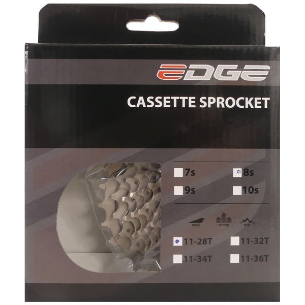 Edge Cassette 8 speed cs-m5008 11-28t - zilver