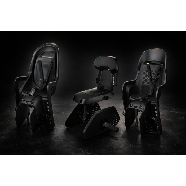 Polisport Plasticos S.A. Polisport achterzitje guppy black serie junior cfs zwart