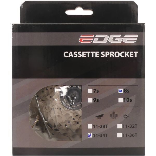 Edge Cassette 8 speed cs-m5008 11-34t - zilver