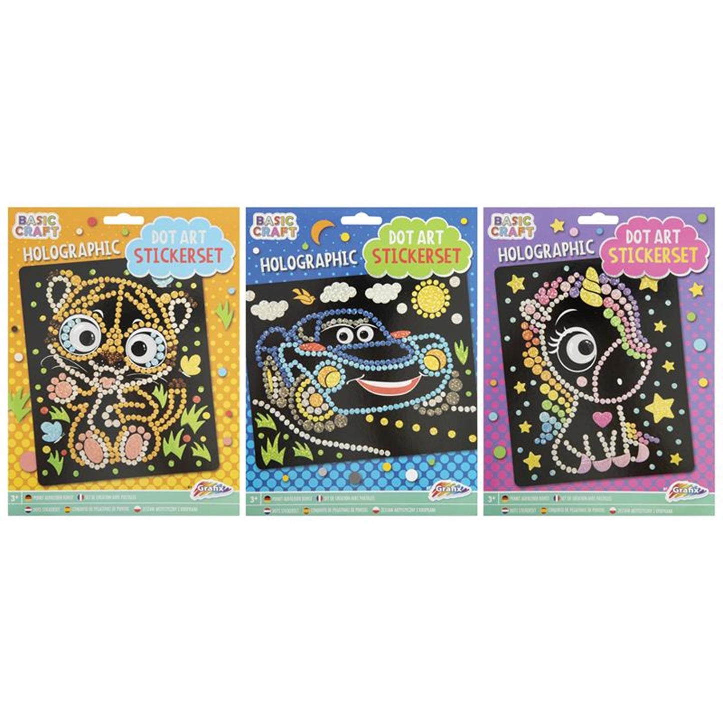 Grafix holographic dot stickerset
