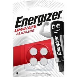 Knoopcelbatterij Energizer Alkaline LR44 4 stuks