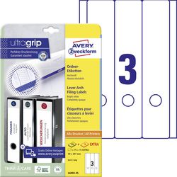 Ordnerrugetiketten Avery L6059-25 59x297mm Wit