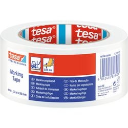 Vloermarkeringstape tesa 60760 Wit 50 mm x 33 m PVC