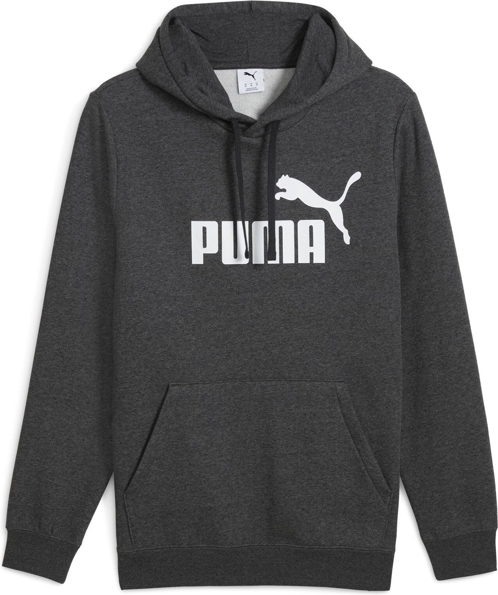 PUMA ess no. 1 logo hoodie fl unisex trui - dark gray heather