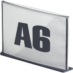 Informatie bord Paperflow A6 transparant zwart