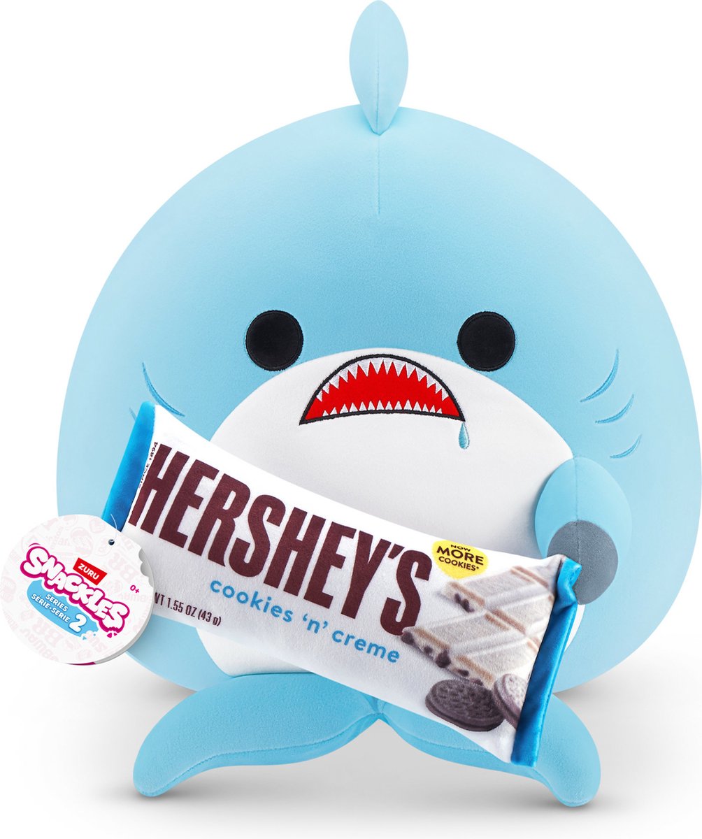 SNACKLES series 2 - haai seth met hersheys - 35 cm van zuru