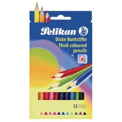 Kleurpotloden Pelikan Dick BSD12DN assorti 12 stuks