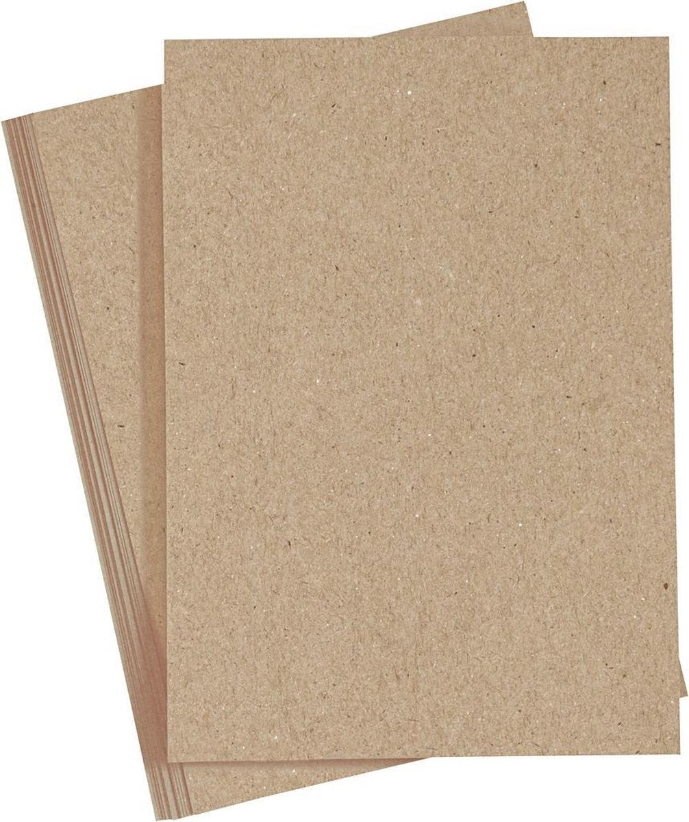 Colortime Karton naturel a4 220g, 10st.