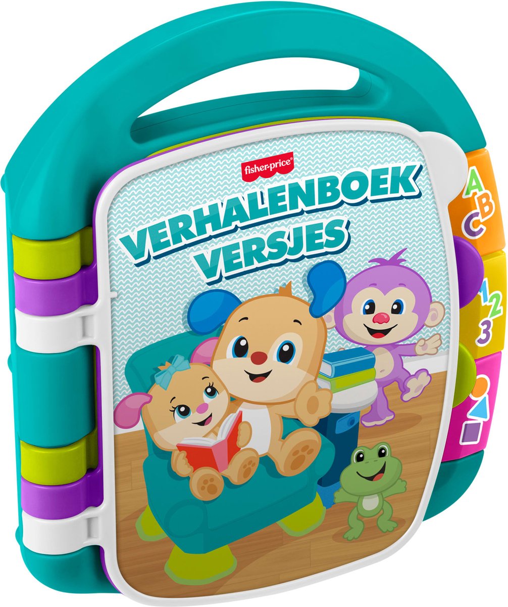 Fisher-Price leerplezier verhalenboek versjes - muzikaal boek met lichtjes en geluid