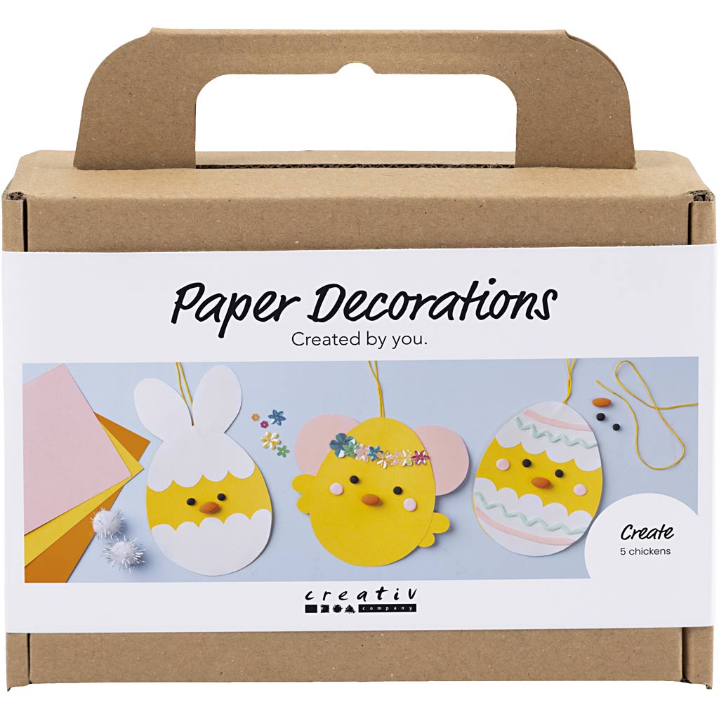 Creativ Company Https: www.cchobby.nl mini-hobbyset-decoraties-van-papier-karton-met-decoratie-1-set